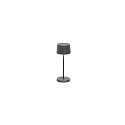 Lampe de table � accu OLIVIA MICRO IP65, gris fonc� gradable