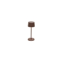 Lampe de table � accu OLIVIA MICRO IP65, rouille gradable