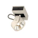 SLV Applique et plafonnier KALU LED 1 à 1 flamme, pivotant à la cardan IP20, noir, blanche gradable