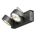 KALU LED 2 Wall and Ceiling luminaire, 60°, black