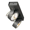 SLV KALU LED 2 Wall and Ceiling luminaire, 60°, black