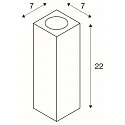 SLV Luminaire mural THEO UP/DOWN QPAR51 GU10, blanche