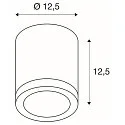 SLV Outdoor Luminaire ROX CEILING OUT, QPAR11, IP44, GU10 max. 50W,, alu brushed