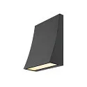 SLV Luminaire mural d'extérieur DELWA WIDE IP44, anthrazit