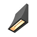 SLV Luminaire mural d'extérieur DELWA WIDE IP44, anthrazit