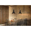 SLV Luminaire à suspension BATO 35 PD petit, rond E27 IP20, noir  gradable