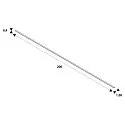 SLV GRAZIA 10 Plastic cover flat design, 200cm, satin-coat