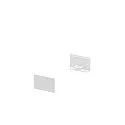 Embout GRAZIA 20 plat, 2 pièces blanche