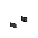 Embout GRAZIA 20 plat, 2 pièces noir 