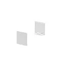 Embout GRAZIA 20 plat, haut, 2 pièces blanche