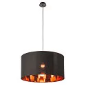 SLV Abat-jour FENDA Ø 70CM grand, cylindrique, cuivre, noir 