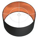 SLV Abat-jour FENDA Ø 70CM grand, cylindrique, cuivre, noir 