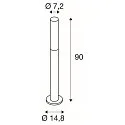 SLV APONI LED Outdoor Floor lamp, anthracite, height 90cm