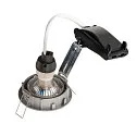 SLV Plafonnier encastré PIKA QPAR51 pivotant GU10, Gris argent 