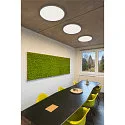 SLV LED Ceiling luminaire PANEL 60 round, Ø 60cm, 42W, dimmable, silver grey, 3000K