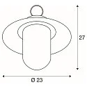 SLV MOLAT E27 Outdoor Pendant luminaire, anthracite