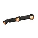 SLV Luminaire mural AVO TRIPLE GU10, noir 