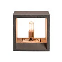 SLV Luminaire mural SOLID CUBE G9, noir  