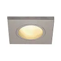 Plafonnier encastré DOLIX OUT GU10 IP 65, Gris argent