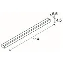 SLV Applique et plafonnier SIGHT 115 CW rigide, commutable IP20, noir 
