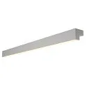 LED Wall luminaire / Mirror luminaire L-LINE 120, 19W 3000K 1650lm 120°, IP44, anodised silver