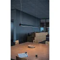Luminaire à suspension Q-LINE PD DALI single, noir  gradable
