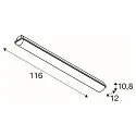 SLV Luminaire mural IMPERVA 120 IP 66, gris