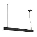 Luminaire à suspension GLENOS 100 Bas, angulaire, court IP20, noir mat gradable