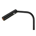 SLV Premium LED Floor lamp KARPO FL, 6.5W 3000K 400lm, 3-step touch dimmer, white, black