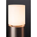 SLV Bollard pole light ROX ACRYL E27, IP44, H 90cm, inox 304