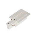 Alimentation triphasé EUTRAC® version pour montage encastré, terre à gauche, blanche