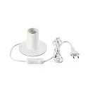 Lampe de table FITU TL avec interrupteur E27 IP20, blanche 