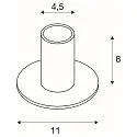 SLV Table lamp FITU TL, E27 max. 10W, with switch, brushed aluminum