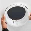 SLV Plafonnier encastré MEDO 30 EL avec carde IP20, blanche 