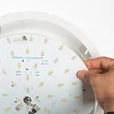 SLV Plafonnier encastré MEDO 30 EL avec carde IP20, blanche 