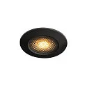 SLV Downlight VARU QPAR51 DL rond, rigide GU10 IP65, noir gradable