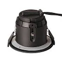 SLV Downlight VARU QPAR51 DL rond, rigide GU10 IP65, noir gradable