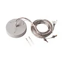 Suspension pendulaire MEDO contrôlable par DALI, Gris argent