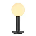 Outdoor Floorlamp GLOO PURE 44 Pole, E27, IP44 IK04, shade Ø 20cm, height 44cm, anthracite
