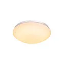 SLV Luminaire mural d'extérieur LIPSY® 30 DOME CCT Switch, cambré IP44, blanche 