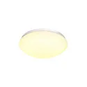 SLV Luminaire mural d'extérieur LIPSY® 30 DOME CCT Switch, cambré IP44, blanche 