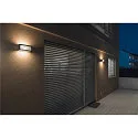 SLV LED Outdoor Wall luminaire BOX-L, IP44 IK05, 19W 3000K 480lm, directly/indirectly, anthracite
