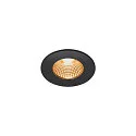 SLV Plafonnier extérieur PATTA-I ROUND DTW rond, rigide, Dim-To-Warm IP65, noir gradable