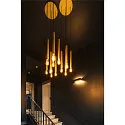 Rosace de plafond pour FITU PD 5 fois, rond noir 