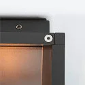 SLV Luminaire mural d’extérieur QUADRULO WL angulaire, sans capteur E27 IP44, anthrazit gradable