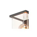 SLV Luminaire mural d’extérieur QUADRULO WL angulaire, sans capteur E27 IP44, anthrazit gradable