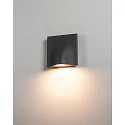 SLV LED Outdoor Wall luminaire VILUA II WL, IP54, 16W 3000K 810lm 100°, anthracite