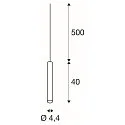 SLV Luminaire à suspension FITU PD E27 IP20, aluminium brossé