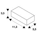 SLV DALI controllable Luminaire adapter for S-TRACK, black