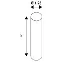 SLV Accessories for TENSEO 12 Volt voltage wire system SPACER with connector, electrical, white